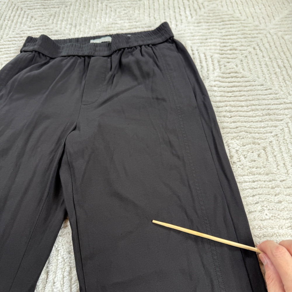 Vince Track Pants Womens M Black Wide Leg Side Zip Quiet Luxury Minimalist Chic - Picture 12 of 16